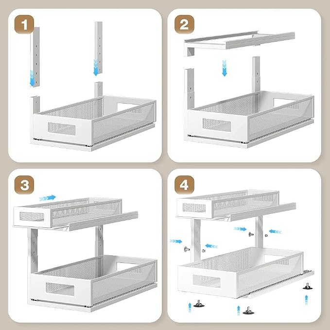 2 Pack 18.5IN-Depth Under Sink Organizer - Image 5
