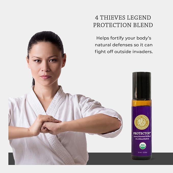 Silk Road Organic Protector Essential Oil Immunity Blend Roll On, Based on - Image 2