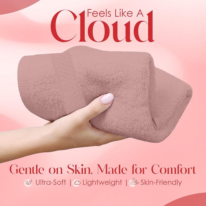 RIVERSIDE 12 Pack Premium 100% Cotton Face Washcloths, 550 GSM, 12 x 12 Inches - Image 3