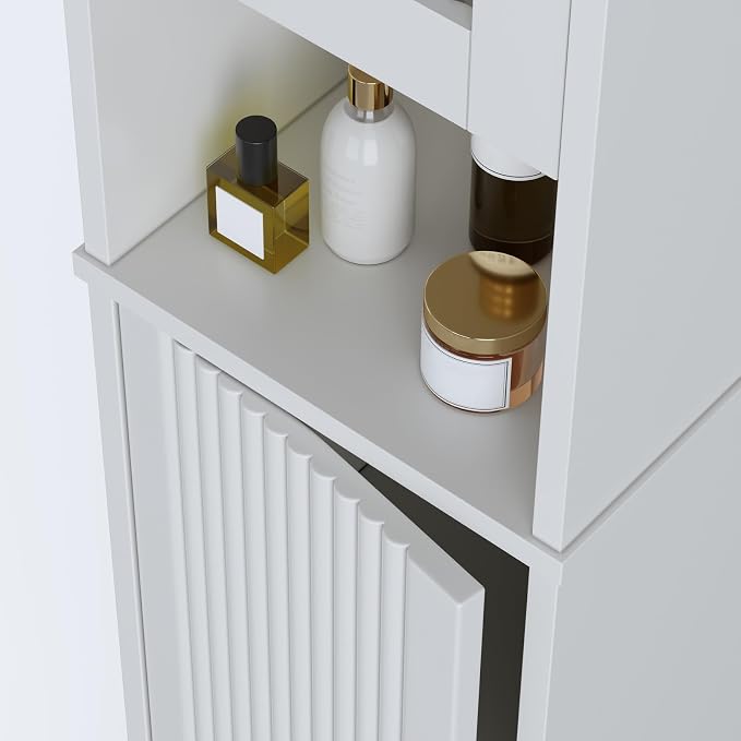 71" H Tall Bathroom Storage Cabinet, Narrow Bathroom Cabinet - Image 6