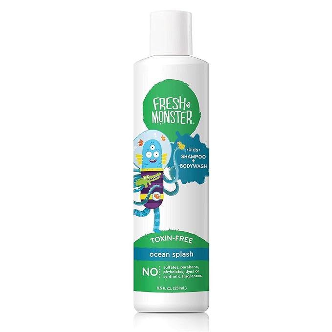 Fresh Monster 2-in-1 Kids Shampoo & Body Wash, Ocean Splash by FreshMonster