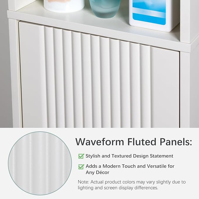 71" H Tall Bathroom Storage Cabinet, Narrow Bathroom Cabinet - Image 3