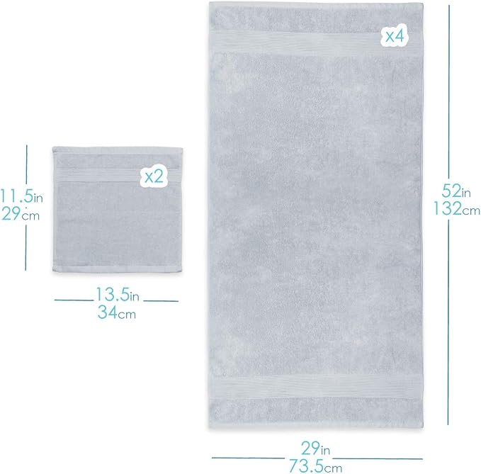 Hearth & Harbor Bath Towels for Bathroom - Image 8