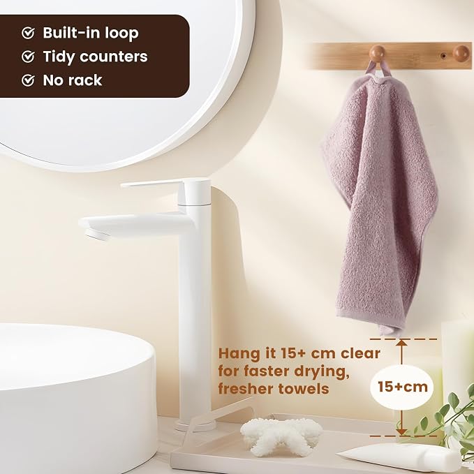 SEMAXE 100% Cotton Washcloths for Bathroom - Image 5