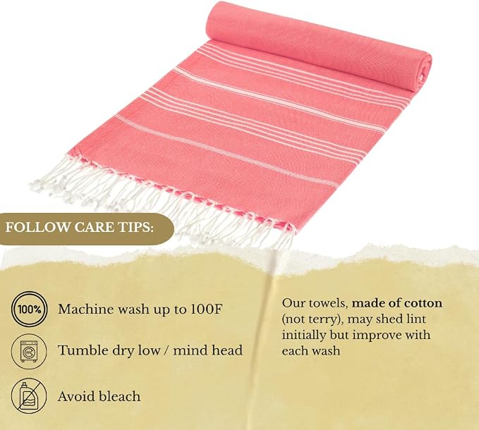 SOULMARK 100% Cotton Turkish Beach Towel - Image 3
