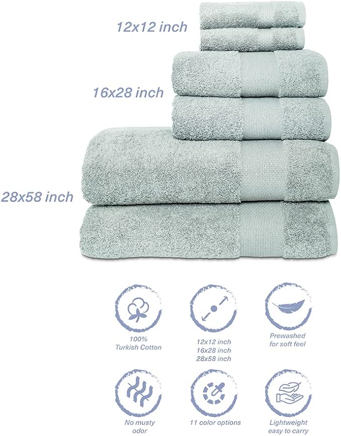 Hencely 6-Piece Bath Towel Set - Image 5