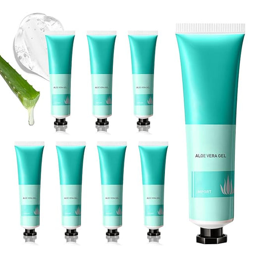 Aloe Vera Gel for Sunburn Relief, Hydrating Travel Size Aloe Vera Gel for Face by LZYLLS