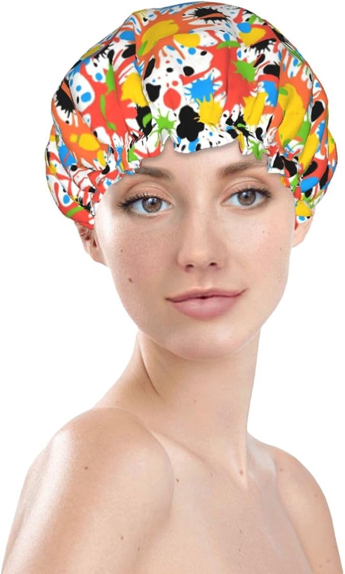 Double Waterproof Layers Shower Caps - Image 3