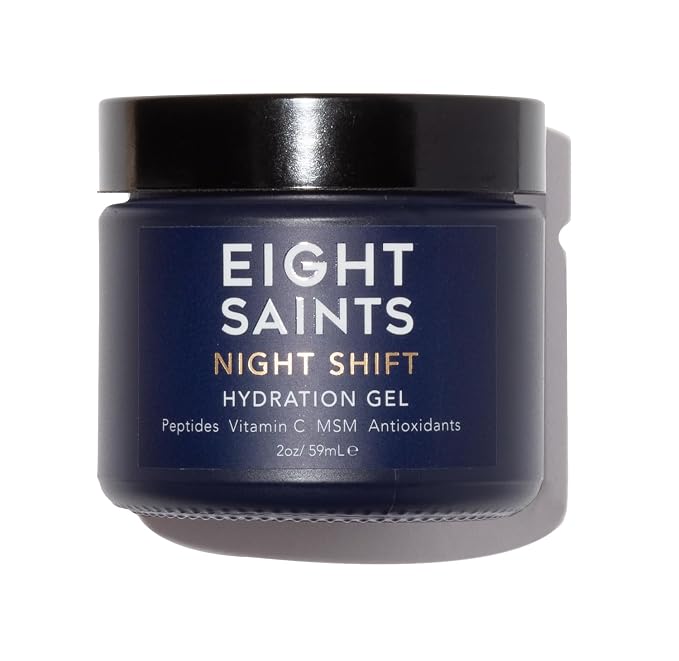 Eight Saints Night Shift Anti-Aging Gel Face Moisturizer, Natural and Organic by EightSaintsSkincare