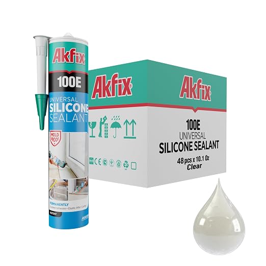 Akfix 100E RTV Clear Silicone Caulk by Akfix