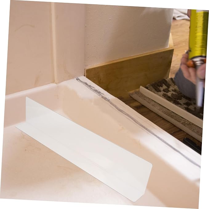Splash Guard for Bathtub Transparent Pvc Splashproof Baffle 15.75 Inch Corner - Image 8