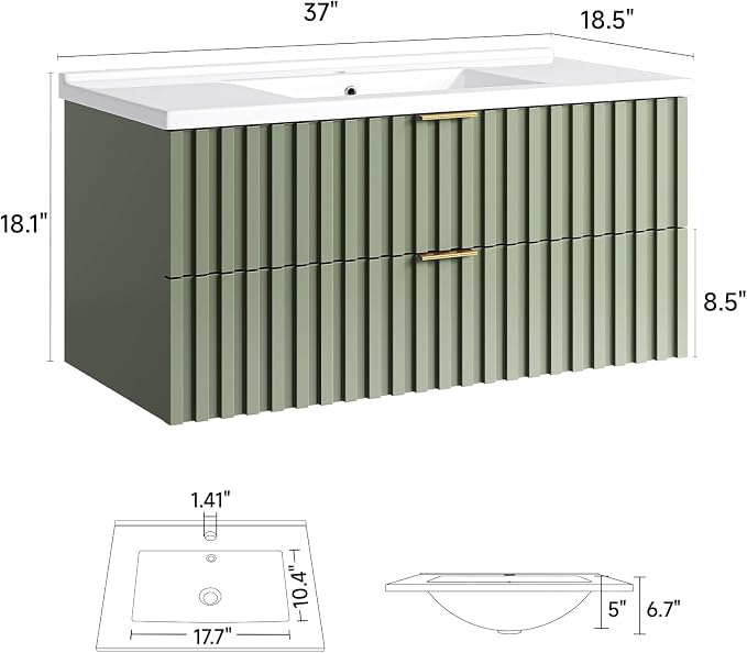 ONBRILL 36 Inch Bathroom Vanity - Image 2