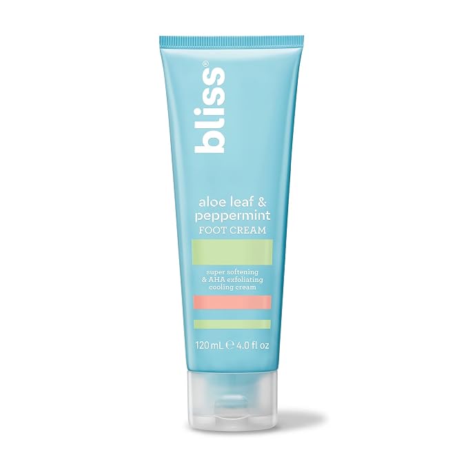Bliss - Aloe Leaf & Peppermint Foot Cream | Super Softening AHA Exfoliating by Bliss