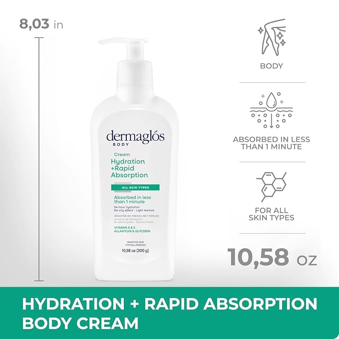 Dermaglos Moisturizing Body Cream | Hydration + Rapid Absorption, 24Hour - Image 8