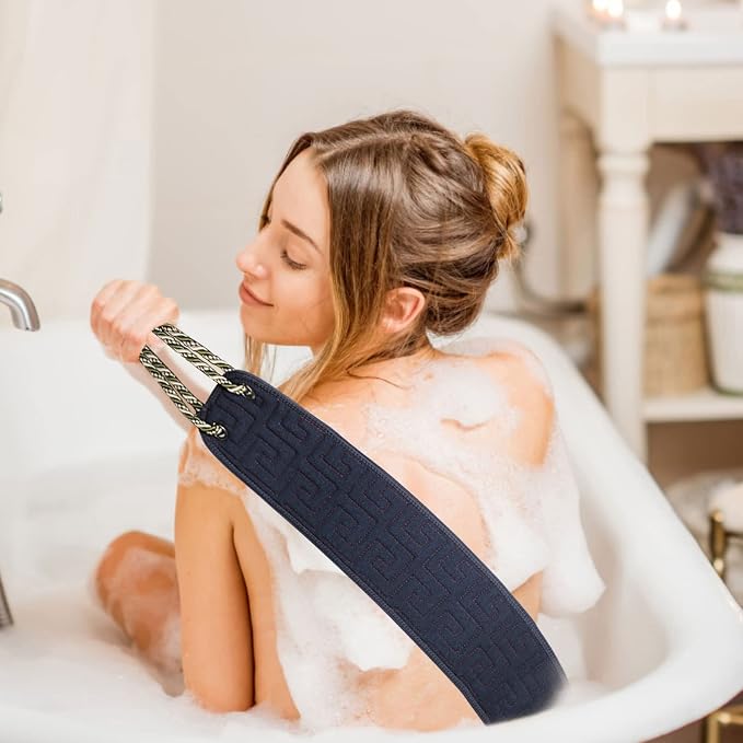Exfoliating Back Scrubber for Shower, 38 Inches Long Back Exfoliator - Image 7