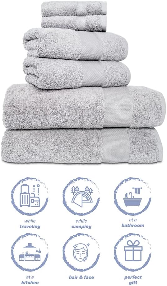 Hencely 6-Piece Bath Towel Set - Image 7