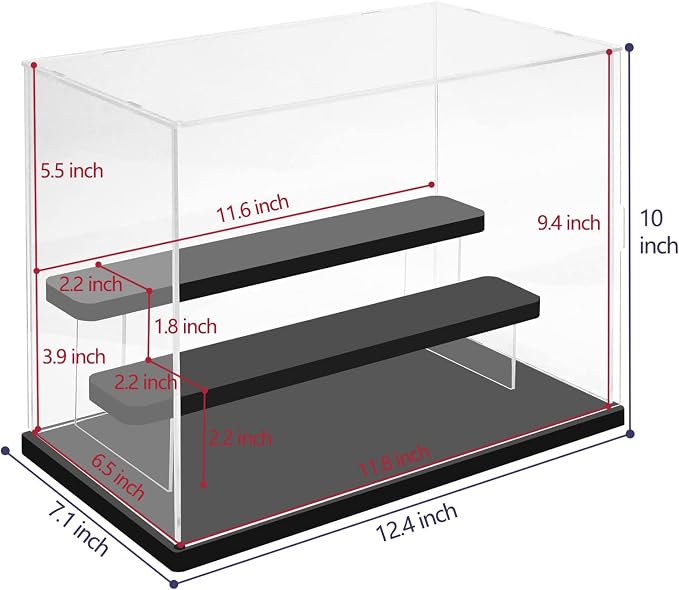 Choowin 3 Tier Clear Acrylic Display Case - Image 2
