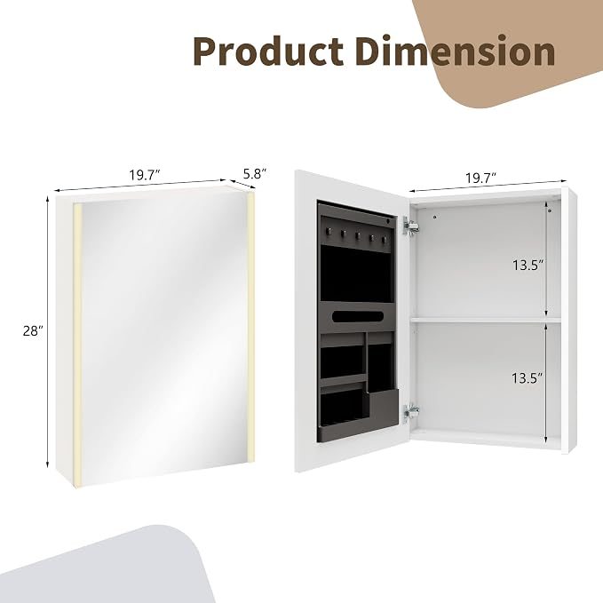 Lighted Bathroom Medicine Cabinet - Image 2