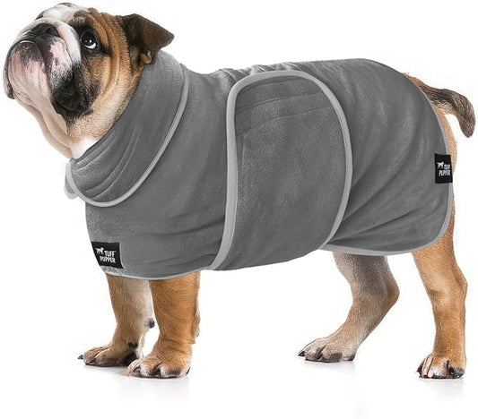 Tuff Pupper Fast Drying Dog Bath Robe | 800 GSM Plush Dog Towel by TuffPupper