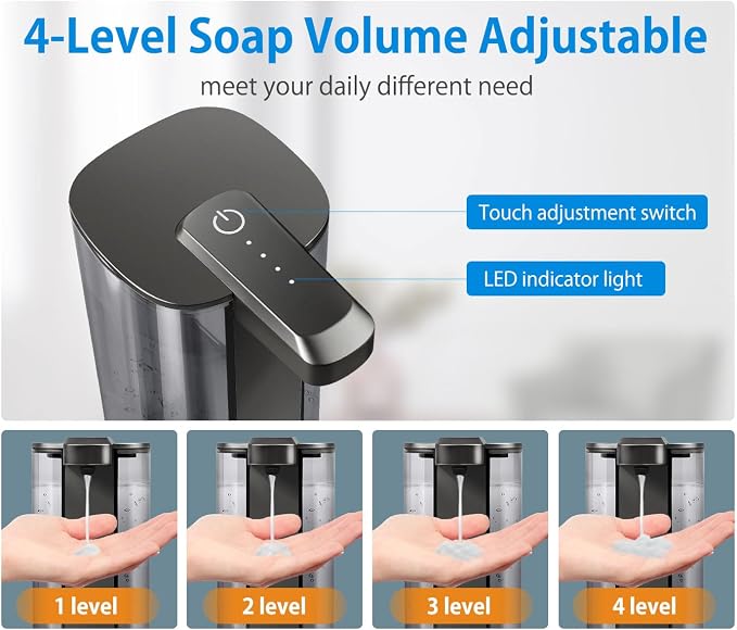 Automatic Liquid Soap Dispenser, Rechargeable, 17oz/500ml - Image 4