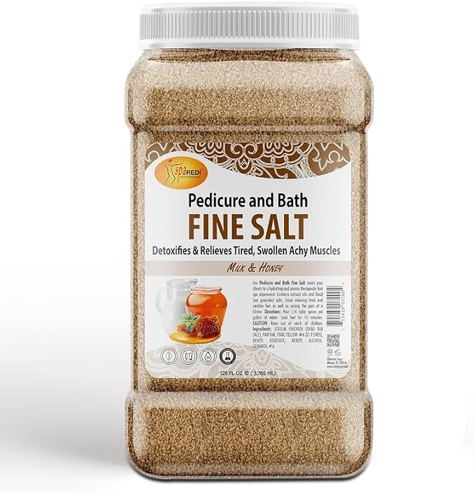 SPA REDI - Detox Foot Soak Pedicure and Bath Fine Salt, Milk and Honey by SPAREDI