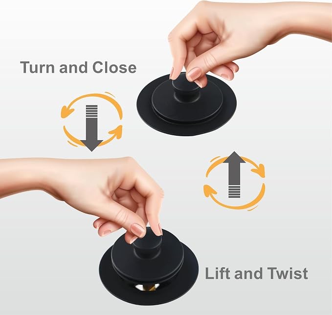 Black Bathtub Drain Conversion Kit Assembly - Image 3
