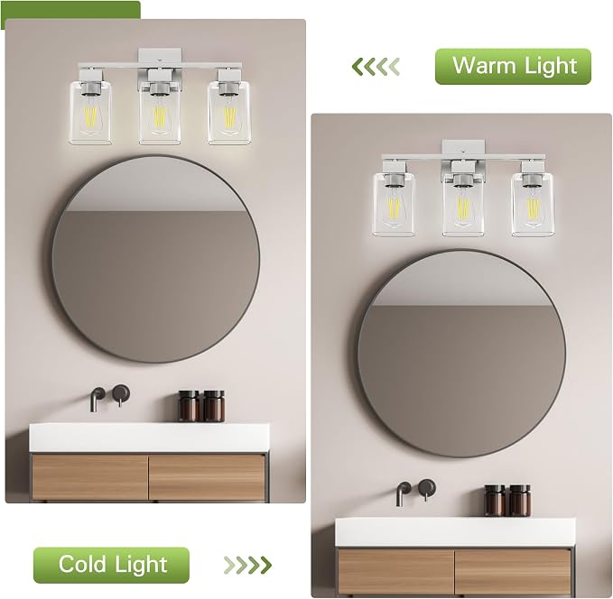 Espird Brush Nickel Bathroom Vanity Light - Image 4