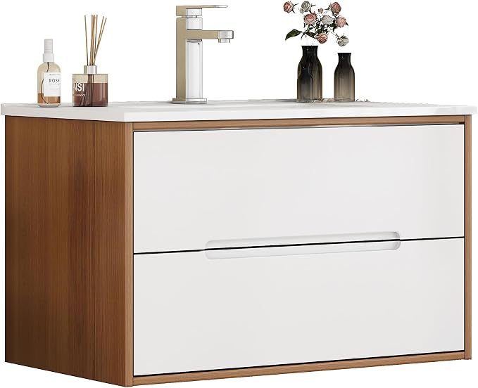 32" Wall Mounted Bathroom Vanity - Image 8