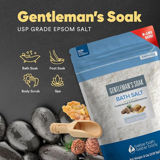 Gentleman's Bath Salt 128 Ounces Epsom Salt - Image 4