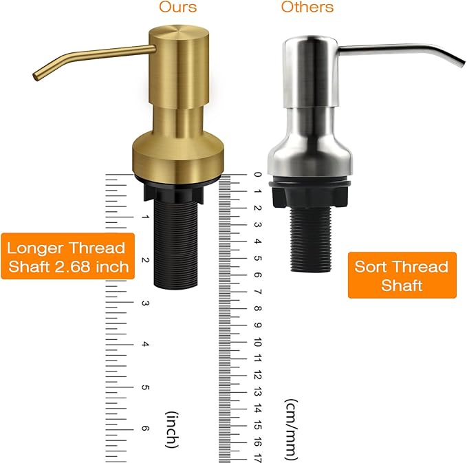 Sink Soap Dispenser for Kitchen Sink, Countertop Built in Sink Soap Dispenser - Image 2