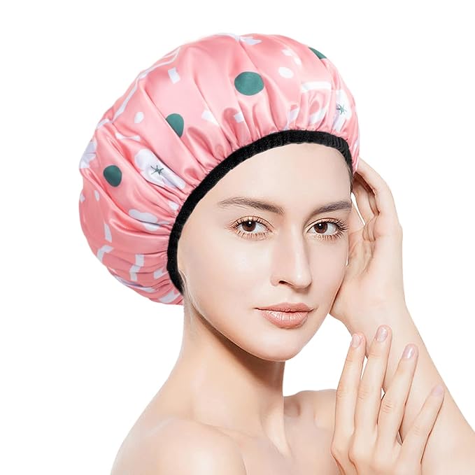 Aquior Shower Cap, Extra Large Triple Layer Bathing Cap - Image 4