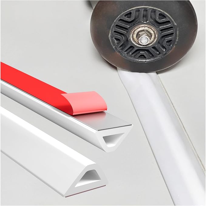 Shower Threshold Water Dam Barrier – 67in Self-Adhesive, Waterproof, Flexible by Hzetuu