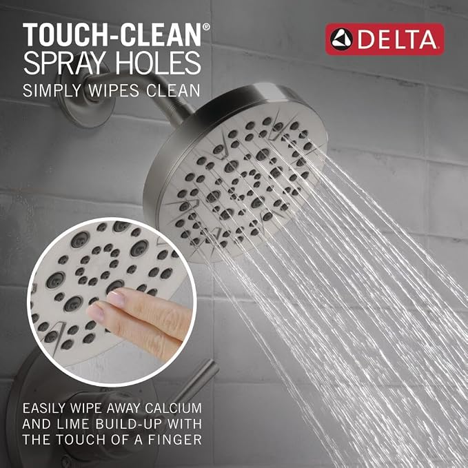 Delta Faucet Saylor 14 Series Brushed Nickel Tub and Shower Faucet Combo - Image 5