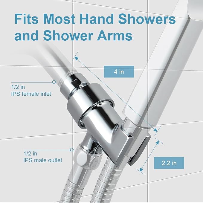 OFFO Shower Head Holder All Metal - Image 3