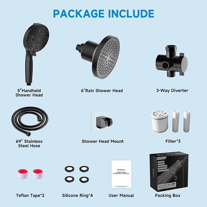 Shower Heads With Handheld Spray Combo - Image 8