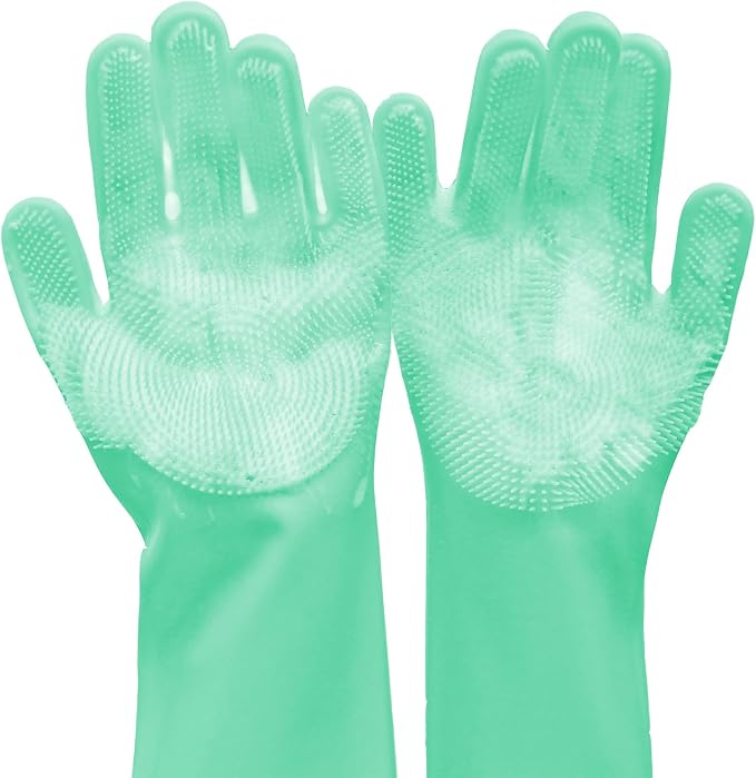 Pet Grooming Gloves, Dog Bathing Gloves by Yintoper