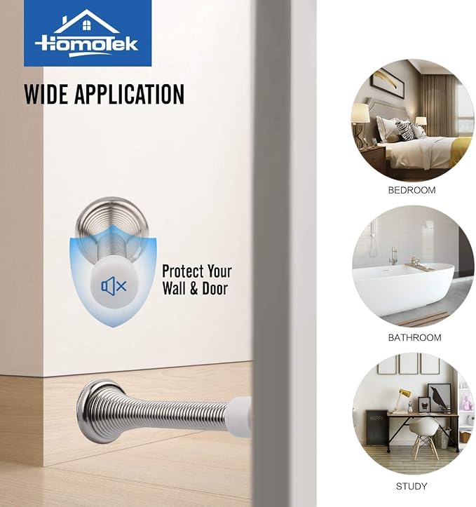 HOMOTEK 40 Pack Spring Door Stopper - Image 3