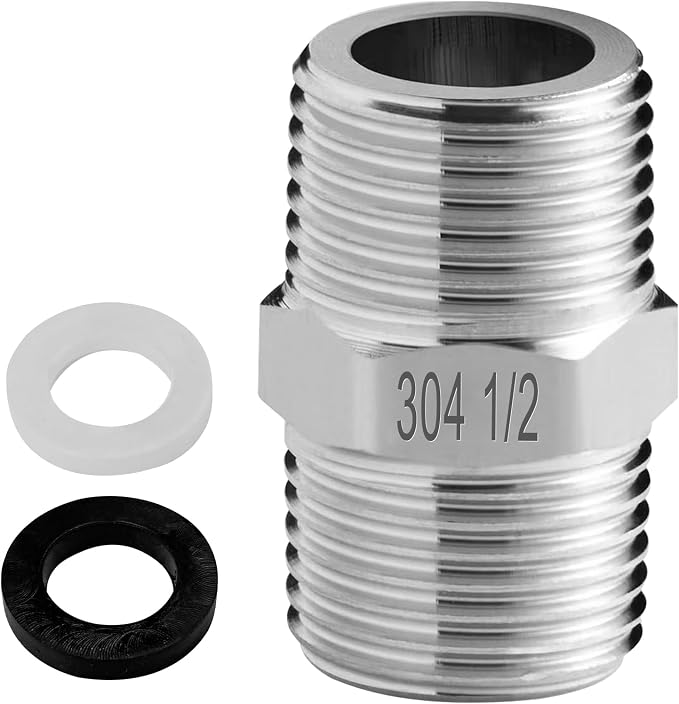 Shower Hose Adapter-Shower Hose Extension, 1/2 to 1/2 Shower Head Adapter by Unknown