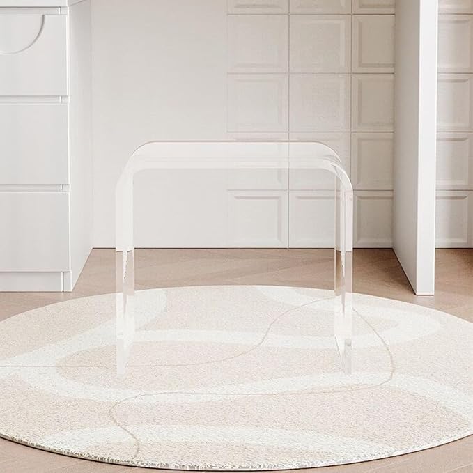 Acrylic 15 Inch Small Stool Set of 2, Seating and Placing Items - Image 7