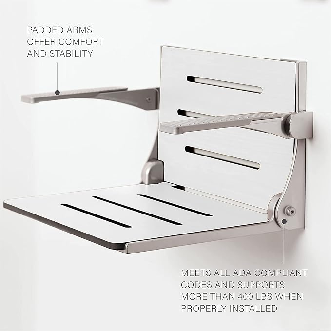 Seachrome Silhouette Comfort Folding Shower Bench Seat - Image 8