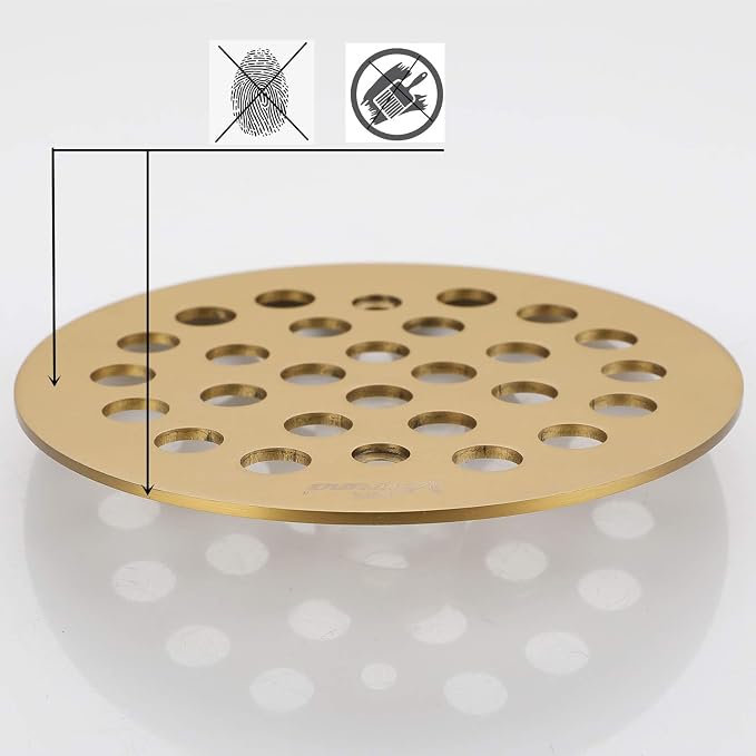 4-1/4Inch Screw-in Shower Strainer Drain Cover Replacement Floor Strainer Floor - Image 5