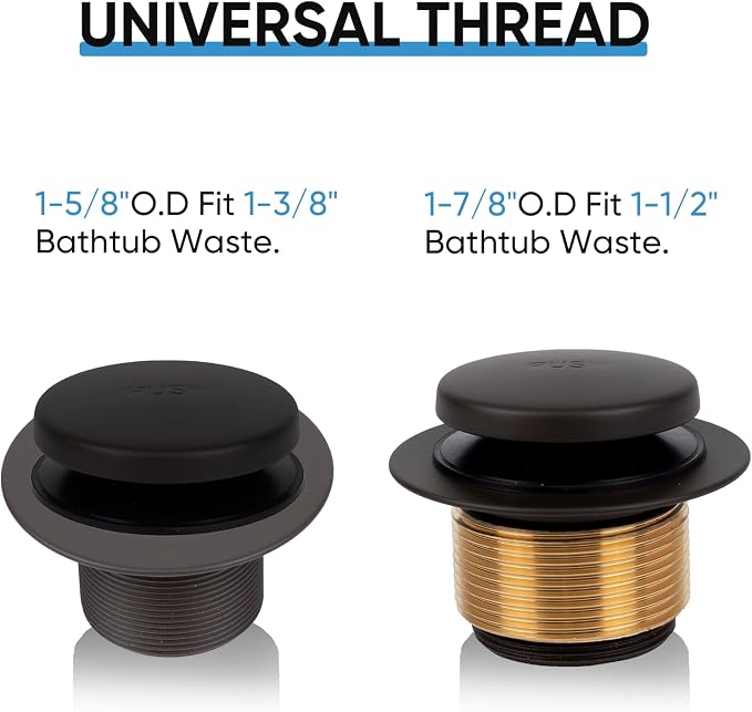 Bronze Bathtub Tub Drain Conversion Kit - Image 4