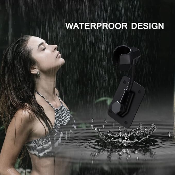 Shower Head Holder Strong Adhesive 360 Degree Rotatable Adjustable Handheld - Image 2