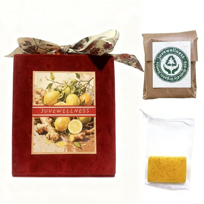 Natural Turmeric & Lemon Soap for Even Skin Tone, Acne-Prone Skin Care - Image 2