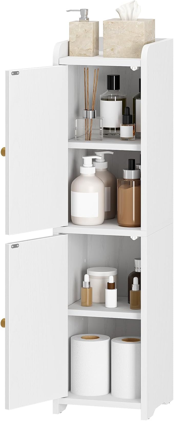 Bathroom Storage Cabinet, Corner Floor Cabinet - Image 8