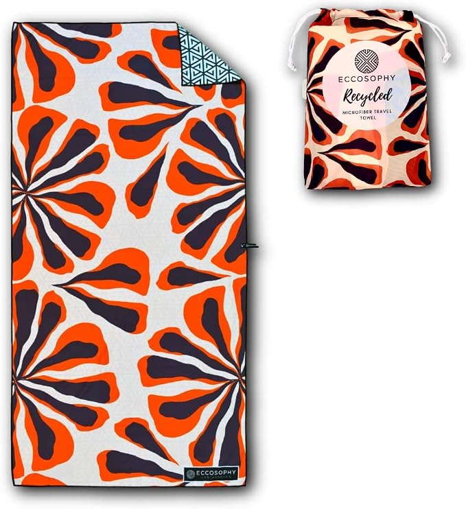 ECCOSOPHY Microfiber Beach Towel by ECCOSOPHY