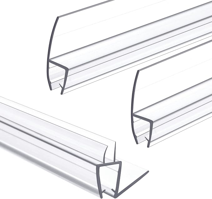 Shower Door Bottom&Side Seal Set 3PCS, to Stop Water Leaks by ExpertofShowerGlassDoor