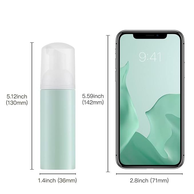 Tekson 3 PCS Soap Foam Bottle, Empty Travel Foaming Lash Shampoo - Image 6