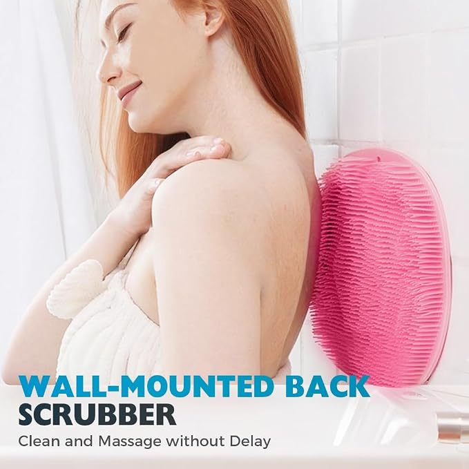 Silicone Shower Foot Scrubber Mat, 2025 Upgrade Shower Mat Slip Suction Cups - Image 7