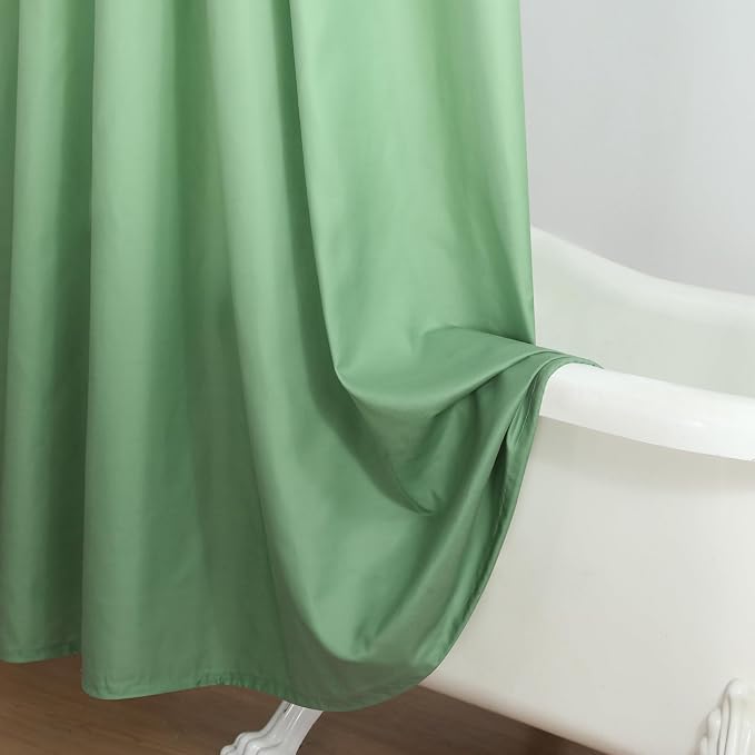 Fabric Shower Curtain 78 Inches Long, Sage Green Ombre Modern Shower Curtains - Image 5